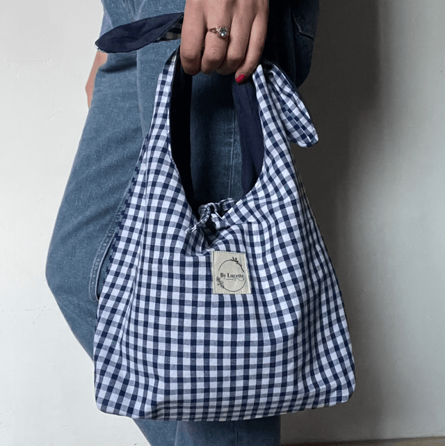Petit sac à nouer bleu marine
