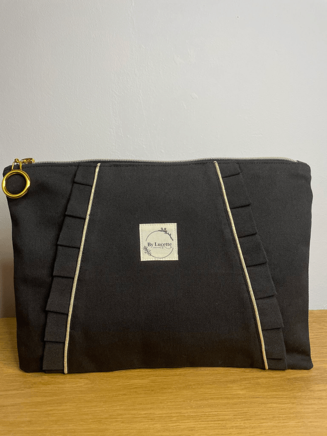 Grande trousse à volants Noir