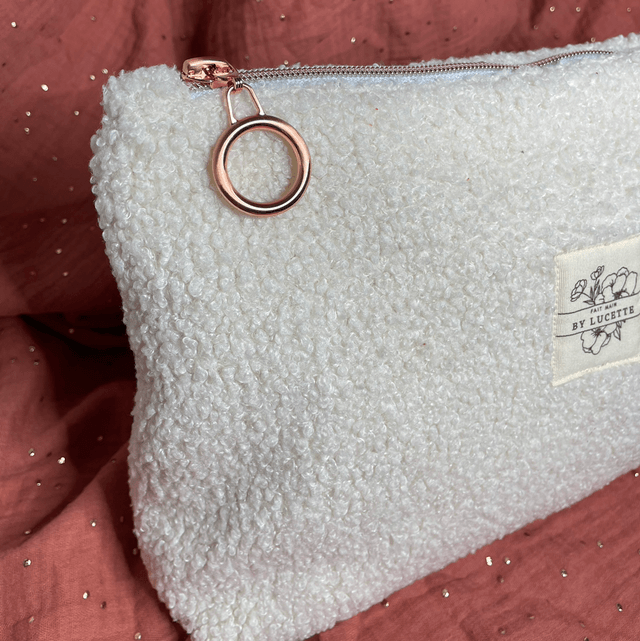 Grande trousse sherpa écrue 