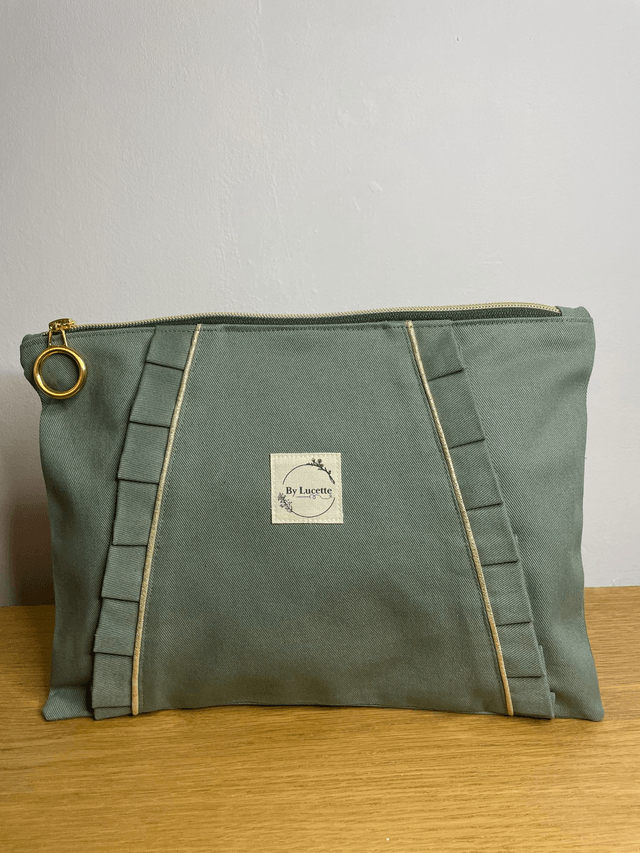 Grande trousse à volants Kaki