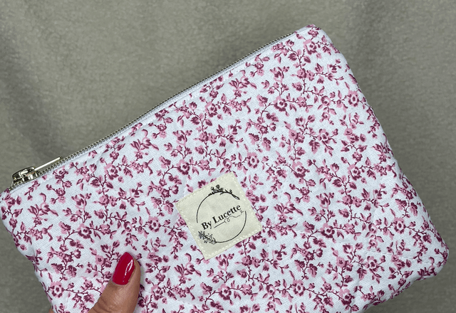 Petite trousse matelassée Lila 