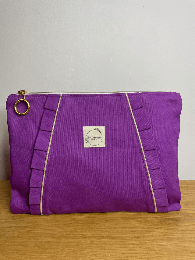 Grande trousse à volants Violet