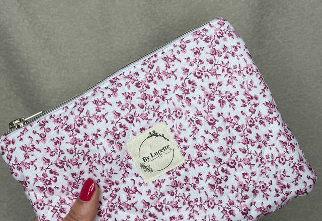 Petite trousse matelassée Lila 